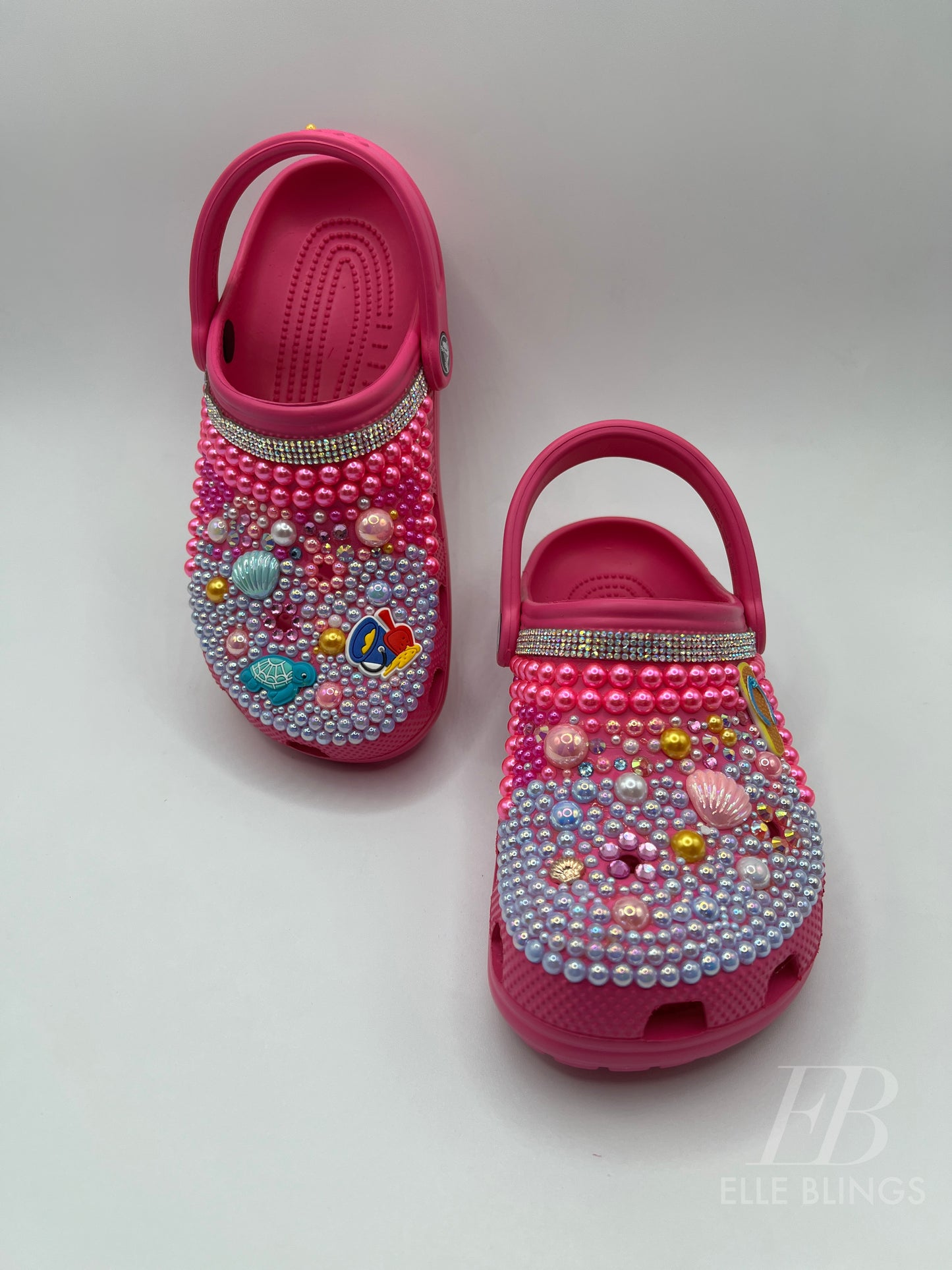 Custom Kids and Baby  Beach Themed Crocs