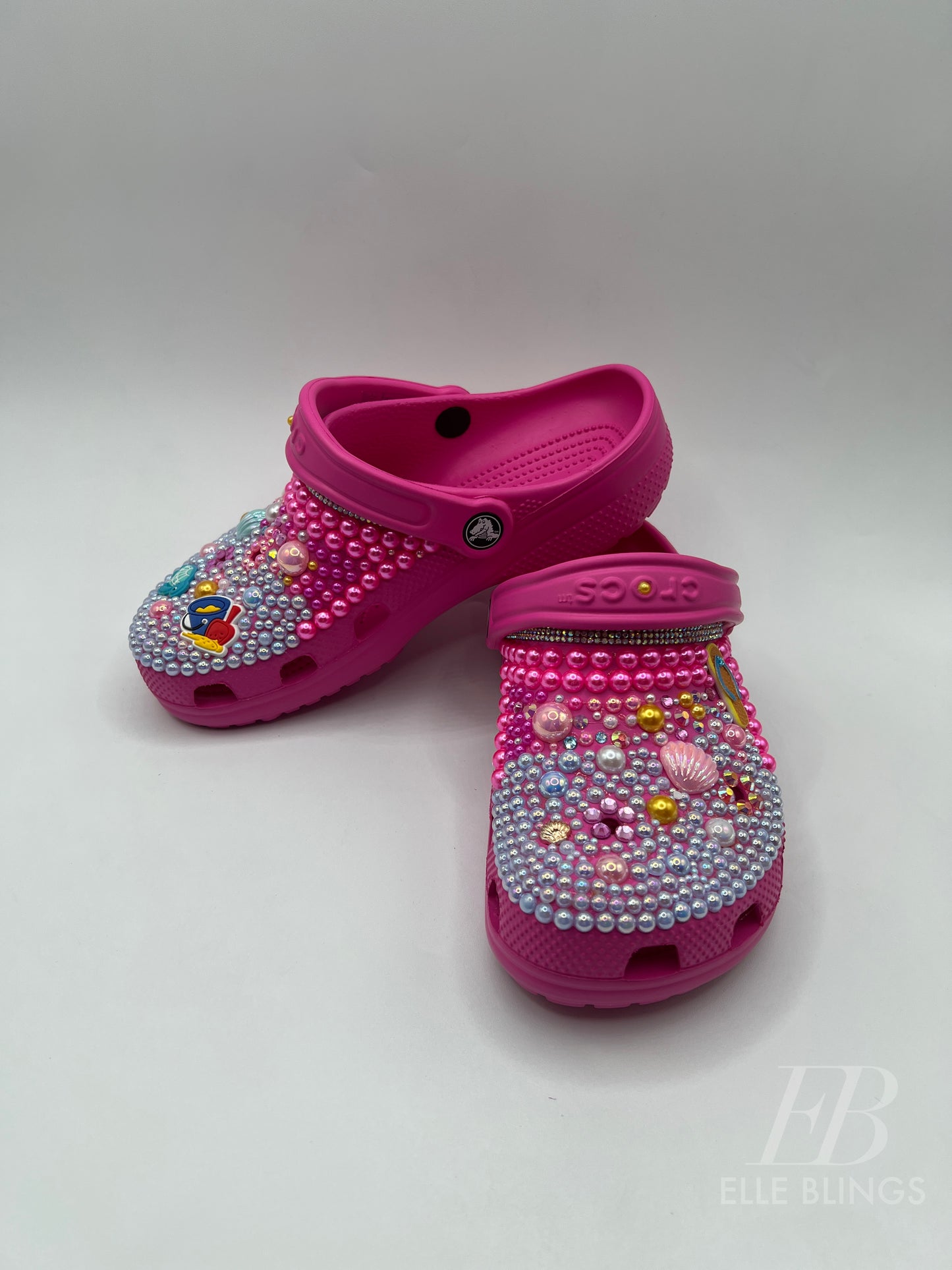 Custom Kids and Baby  Beach Themed Crocs