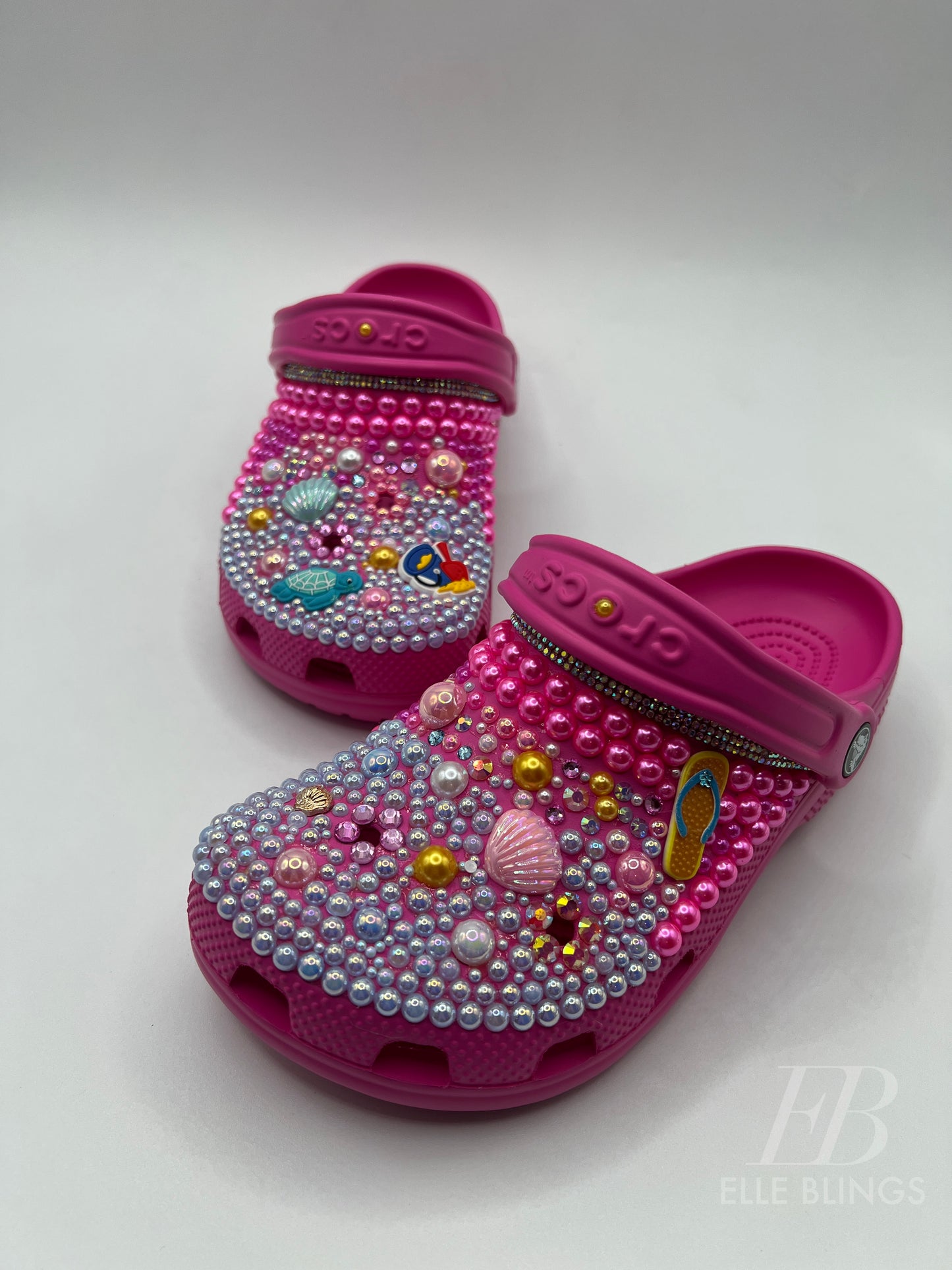 Custom Kids and Baby  Beach Themed Crocs